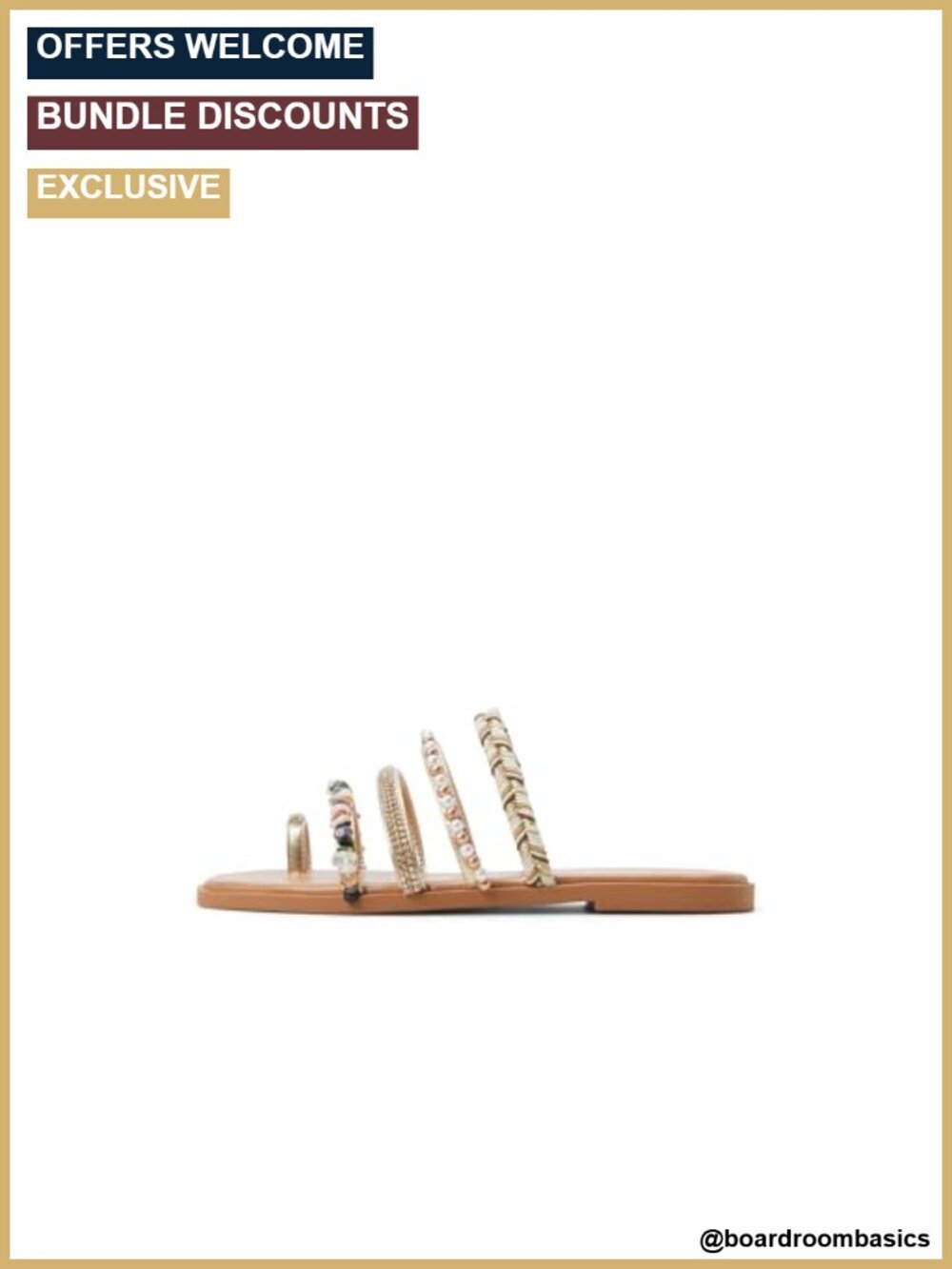 Womens Flat Slide Sandals Open Toe Textile